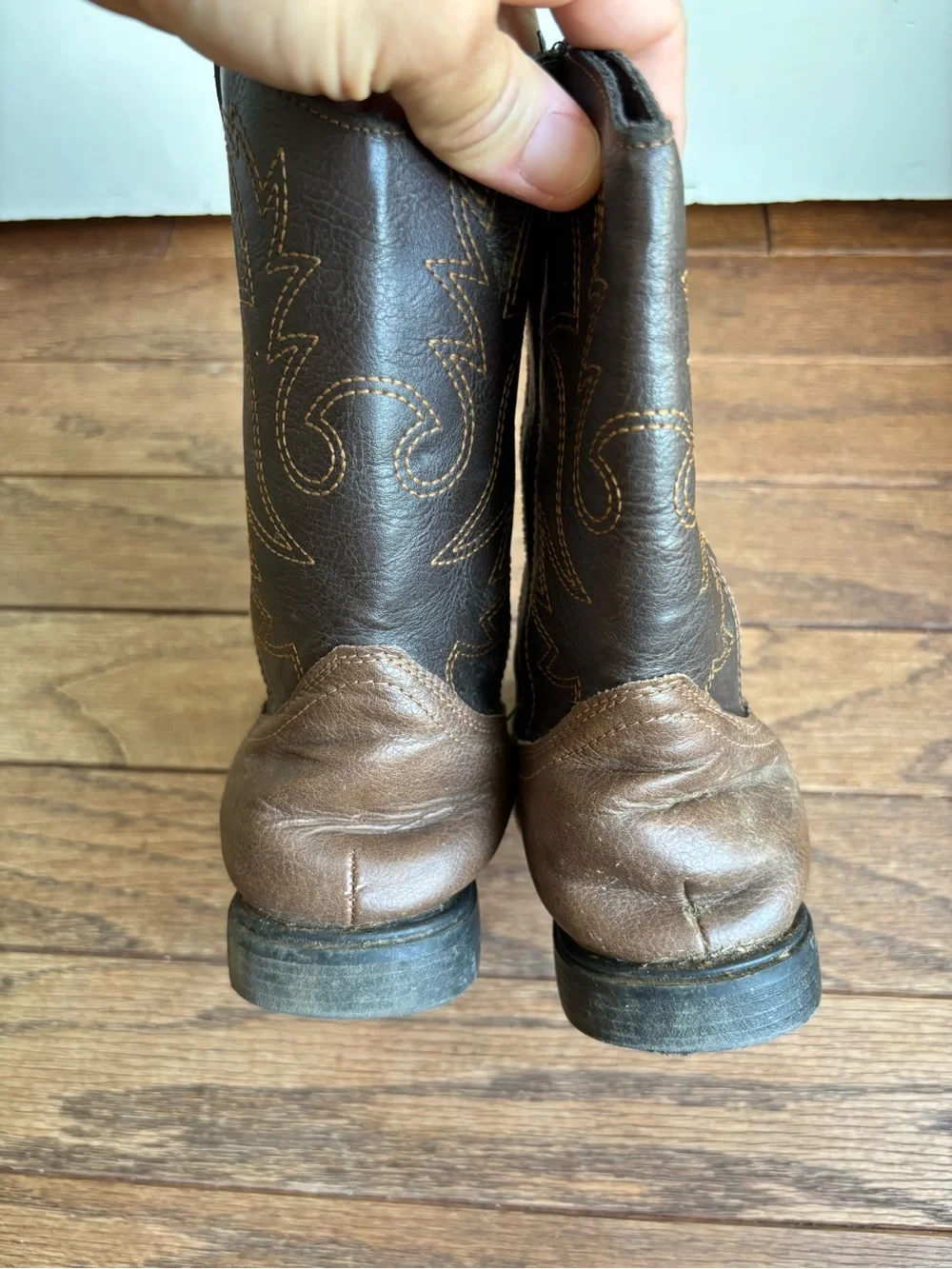 Kids Jared brown cowboy boots size 1
